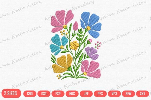 Download Colorful Wildflower Bouquet - Colorful Collection