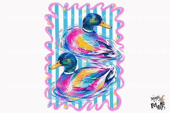 Download Colorful Mallard Duck PNG - Colorful Collection