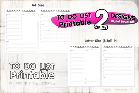Download Colorful to-Do List Printables Template - Colorful Collection