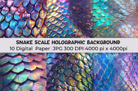 Download Snake Scale Holographic Background - Holo Collection
